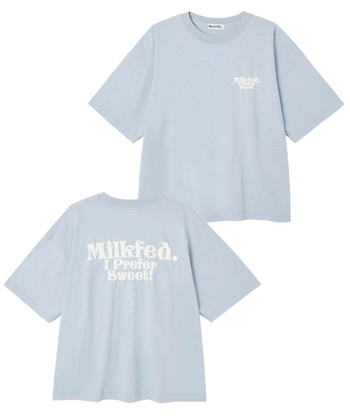 MILKFED.(ミルクフェド)の「I PREFER SWEET MILKFED. S/S TEE(Tシャツ/カットソー・レディース・オフホワイト/ライトブルー/ブラック・ONE SIZE)」の16枚目の写真