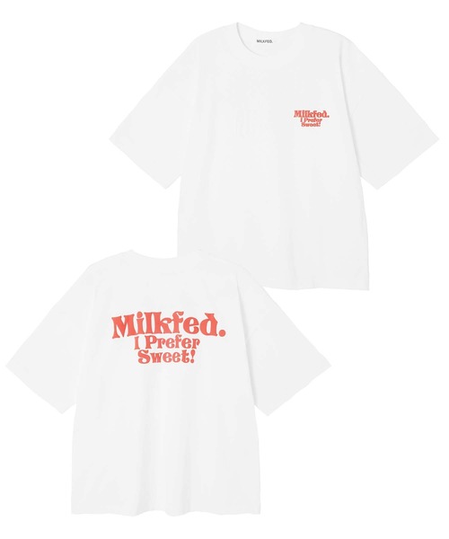 MILKFED.(ミルクフェド)の「I PREFER SWEET MILKFED. S/S TEE(Tシャツ/カットソー・レディース・オフホワイト/ライトブルー/ブラック・ONE SIZE)」の17枚目の写真