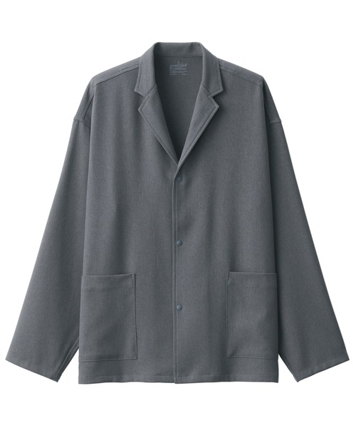 無印良品（ムジルシリョウヒン）の「イージーケアシャツジャケット（シャツ/ブラウス・メンズ・ブラック/ダークブラウン系/グレー・M/S/XXL/XS/XL/L）」の10枚目の写真