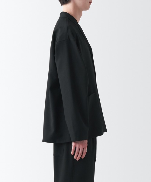 無印良品（ムジルシリョウヒン）の「イージーケアシャツジャケット（シャツ/ブラウス・メンズ・ブラック/ダークブラウン系/グレー・M/S/XXL/XS/XL/L）」の13枚目の写真