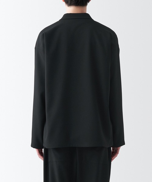 無印良品（ムジルシリョウヒン）の「イージーケアシャツジャケット（シャツ/ブラウス・メンズ・ブラック/ダークブラウン系/グレー・M/S/XXL/XS/XL/L）」の14枚目の写真