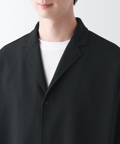 無印良品（ムジルシリョウヒン）の「イージーケアシャツジャケット（シャツ/ブラウス・メンズ・ブラック/ダークブラウン系/グレー・M/S/XXL/XS/XL/L）」の15枚目の写真