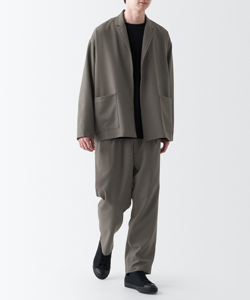 無印良品（ムジルシリョウヒン）の「イージーケアシャツジャケット（シャツ/ブラウス・メンズ・ブラック/ダークブラウン系/グレー・M/S/XXL/XS/XL/L）」の20枚目の写真