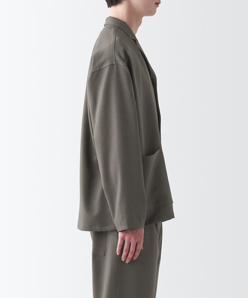 無印良品（ムジルシリョウヒン）の「イージーケアシャツジャケット（シャツ/ブラウス・メンズ・ブラック/ダークブラウン系/グレー・M/S/XXL/XS/XL/L）」の21枚目の写真