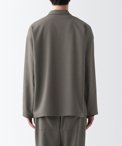 無印良品（ムジルシリョウヒン）の「イージーケアシャツジャケット（シャツ/ブラウス・メンズ・ブラック/ダークブラウン系/グレー・M/S/XXL/XS/XL/L）」の22枚目の写真