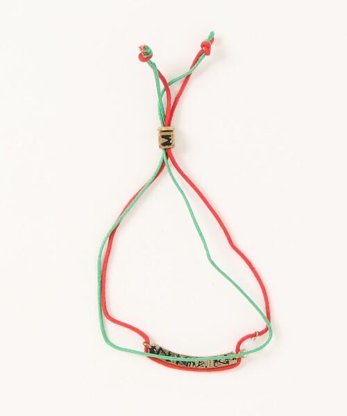 チャイハネ（チャイハネ）の「【チャイハネ】レッディイニシャルミサンガ（ブレスレット・レディース・ブラック/A/K/M/S/R/ゴールド/Y・FREE）」の5枚目の写真