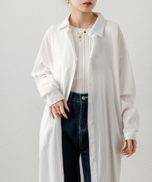 ゆったりシャツワンピース