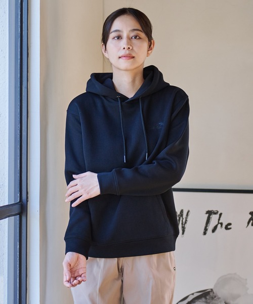 Arnold Palmer(アーノルドパーマー)の「スポンジング シェア スウェット フーディ(パーカー・レディース・ダークグレー/ブラック/ワインレッド・XS/LL/M/L/S)」の2枚目の写真