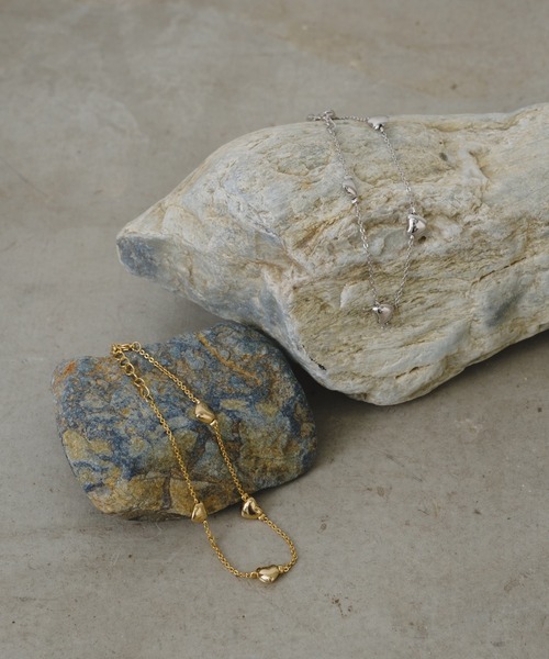 Kastane（カスタネ）の「【fiw.】ハートブレスレット（ブレスレット・レディース・シルバー/ゴールド・FREE）」の3枚目の写真