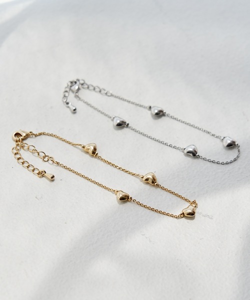 Kastane（カスタネ）の「【fiw.】ハートブレスレット（ブレスレット・レディース・シルバー/ゴールド・FREE）」の4枚目の写真