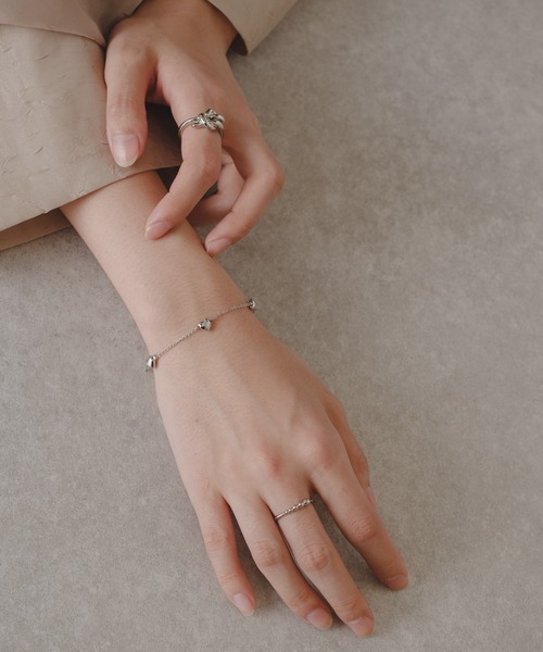 Kastane（カスタネ）の「【fiw.】ハートブレスレット（ブレスレット・レディース・シルバー/ゴールド・FREE）」の6枚目の写真