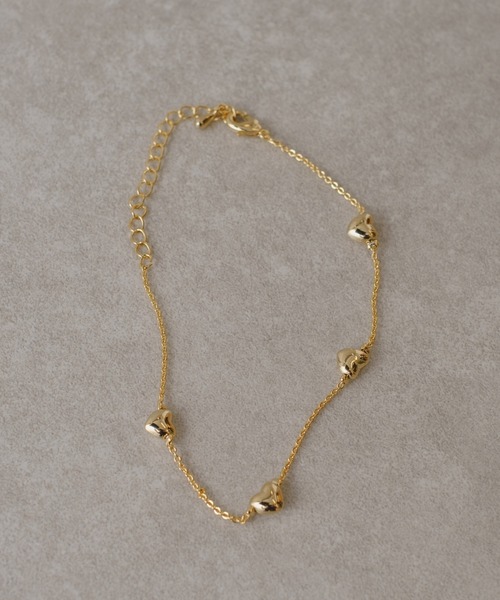 Kastane（カスタネ）の「【fiw.】ハートブレスレット（ブレスレット・レディース・シルバー/ゴールド・FREE）」の9枚目の写真