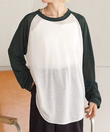 w closet | シアーラグランロングスリーブTシャツ(Tシャツ/カットソー)