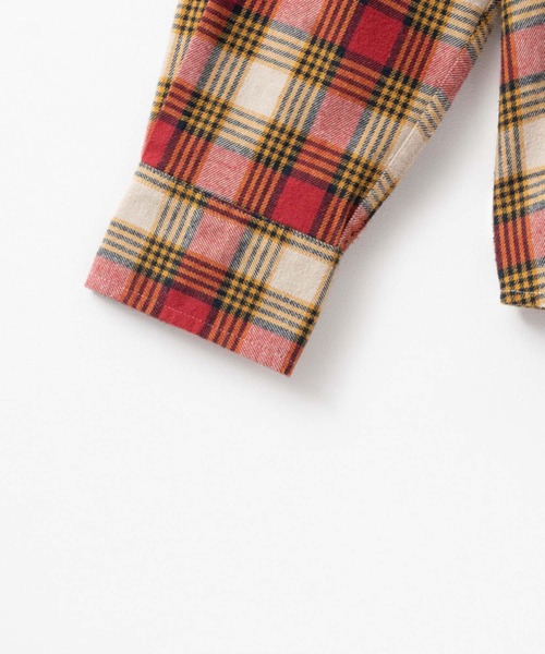 NAVY（ネイビー）の「ネルチェックシャツ（シャツ/ブラウス・メンズ・ネイビー/ブラウン/イエロー/カーキ/ベージュ/ブラック/チャコール/レッド・XL/L/M）」の10枚目の写真