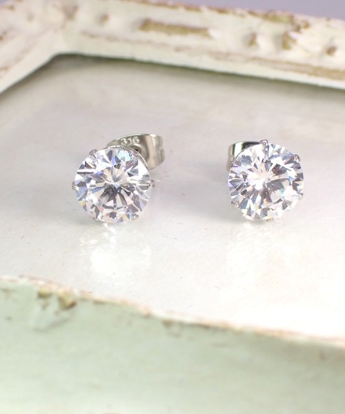 CERCA(チェルカ)の「HaRu*/ハート&キューピッド 最高級ジルコニアピアス(8mm)(ピアス(両耳用)・レディース・A/B・FREE)」の4枚目の写真
