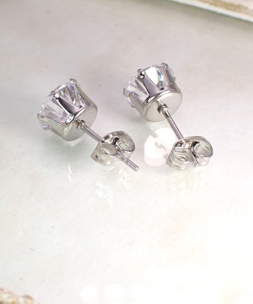 CERCA(チェルカ)の「HaRu*/ハート&キューピッド 最高級ジルコニアピアス(8mm)(ピアス(両耳用)・レディース・A/B・FREE)」の5枚目の写真