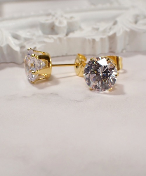 CERCA(チェルカ)の「HaRu*/ハート&キューピッド 最高級ジルコニアピアス(8mm)(ピアス(両耳用)・レディース・A/B・FREE)」の8枚目の写真