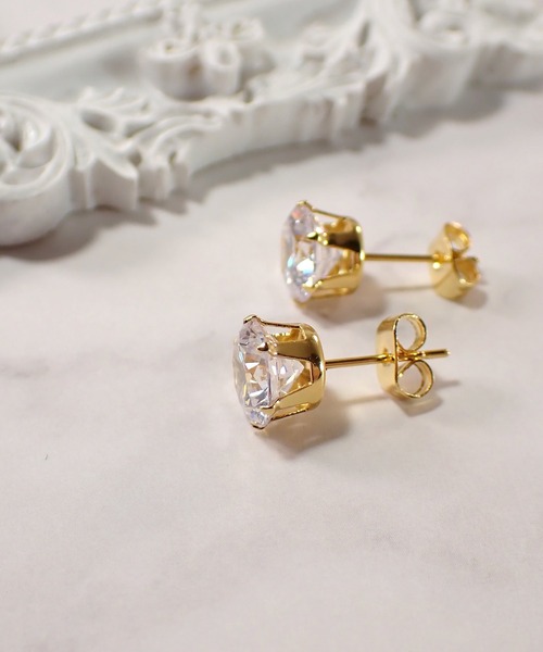 CERCA(チェルカ)の「HaRu*/ハート&キューピッド 最高級ジルコニアピアス(8mm)(ピアス(両耳用)・レディース・A/B・FREE)」の9枚目の写真
