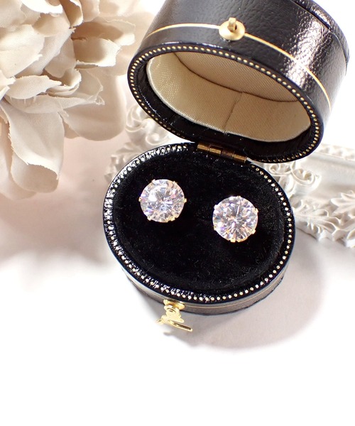 CERCA(チェルカ)の「HaRu*/ハート&キューピッド 最高級ジルコニアピアス(8mm)(ピアス(両耳用)・レディース・A/B・FREE)」の10枚目の写真
