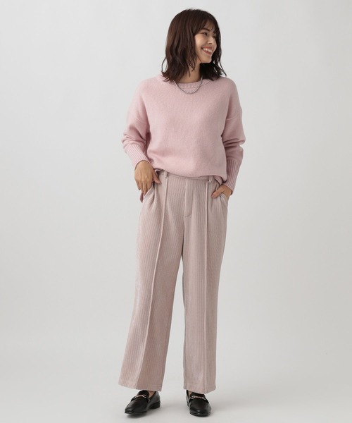 Elura(エルーラ)の「コーデュロイストレートパンツ(その他パンツ・レディース・ブラウン系その他/グレイッシュベージュ・SMALL/LARGE/MEDIUM)」の4枚目の写真