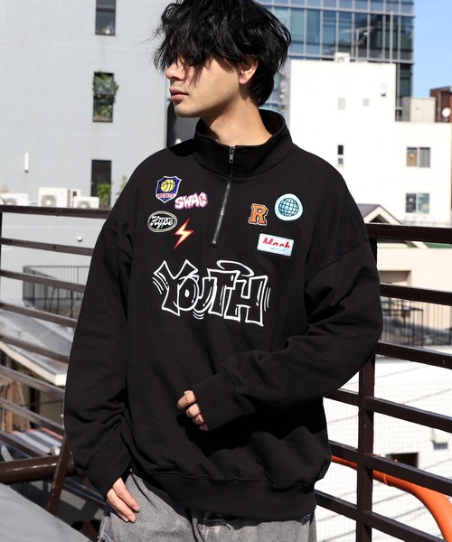 8(eight)(エイト)の「ロゴハーフジップ(スウェット・メンズ・グリーン系その他/ブラック/アッシュグレー/オフホワイト・LARGE/MEDIUM)」の17枚目の写真