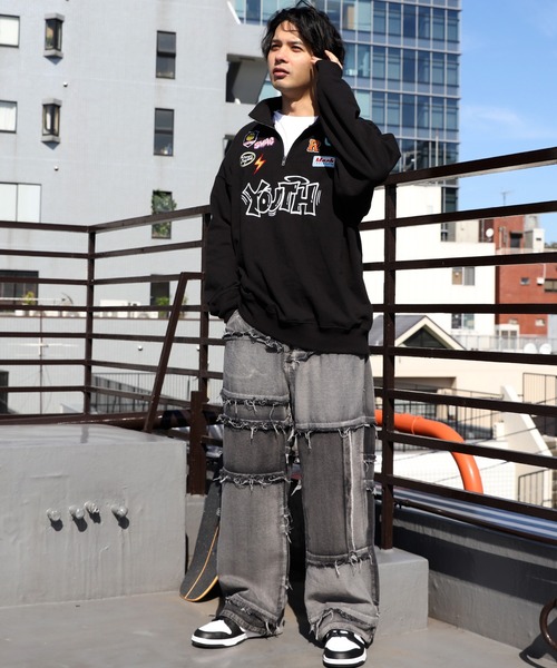 8(eight)(エイト)の「ロゴハーフジップ(スウェット・メンズ・グリーン系その他/ブラック/アッシュグレー/オフホワイト・LARGE/MEDIUM)」の18枚目の写真