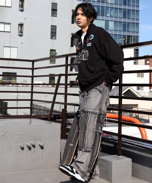 8(eight)(エイト)の「ロゴハーフジップ(スウェット・メンズ・グリーン系その他/ブラック/アッシュグレー/オフホワイト・LARGE/MEDIUM)」の19枚目の写真