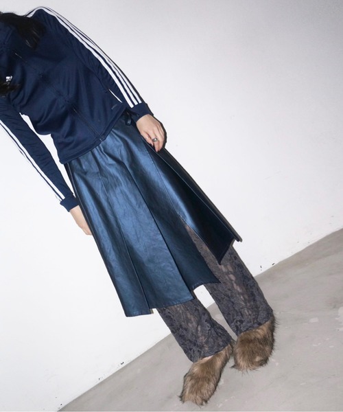 musubore(ムスボレ)の「flower jacquard-lace leggings PT / ジャガードレースフレアパンツ(その他パンツ・レディース・カーキ/ホワイト/チャコールグレー・0/1)」の17枚目の写真