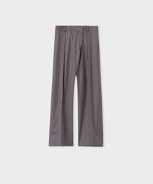 ウィメンズウールフランネル タックワイドパンツ / 235053 305T