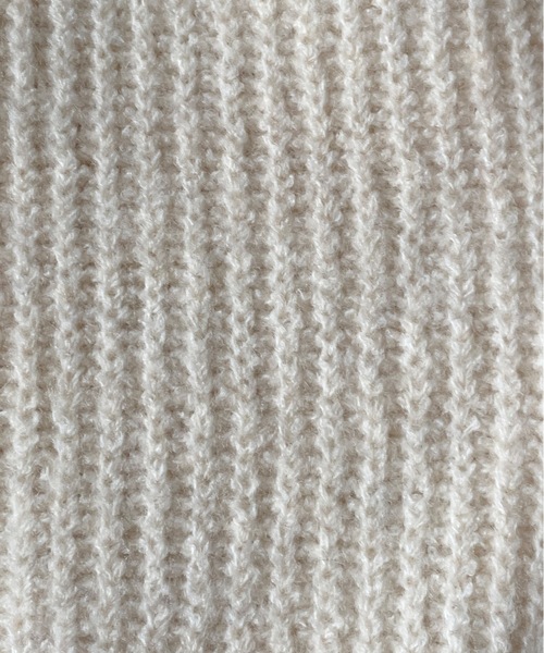 one way（ワンウェイ）の「ハーフジップ片畔ニットワンピース（ワンピース・レディース・グレー/ホワイト/ベージュ・FREE）」の14枚目の写真