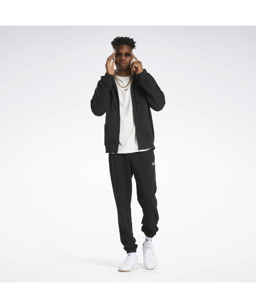 Reebok(リーボック)の「フルジップ フーディー / CL SV FZ HOODIE(パーカー・メンズ・ブラック・X-LARGE/XX-LARGE/MEDIUM/SMALL/LARGE)」の7枚目の写真