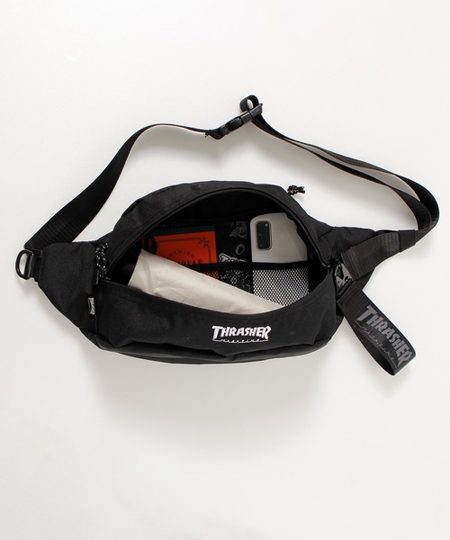 THRASHER（スラッシャー）の「【THRASHER/スラッシャー】ウエストバッグ（ボディバッグ/ウエストポーチ・メンズ・ブラック・ONE）」の9枚目の写真