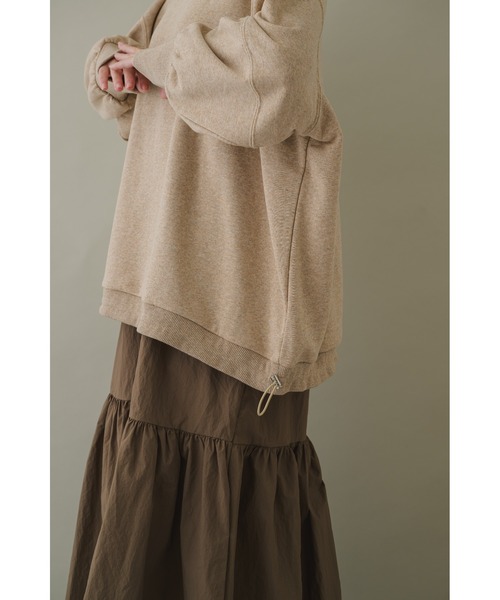 KATHARINE ROSS(キャサリンロス)の「【KATHARINE ROSS】スウェットドッキングドロストワンピース(ワンピース・レディース・チャコールグレー/モカ・MEDIUM)」の16枚目の写真