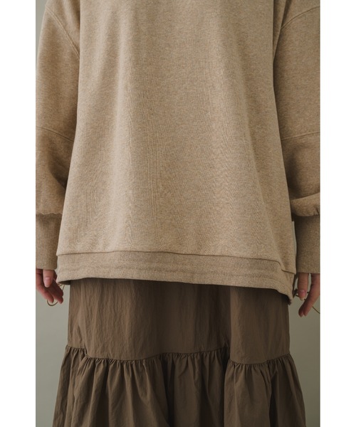 KATHARINE ROSS(キャサリンロス)の「【KATHARINE ROSS】スウェットドッキングドロストワンピース(ワンピース・レディース・チャコールグレー/モカ・MEDIUM)」の22枚目の写真