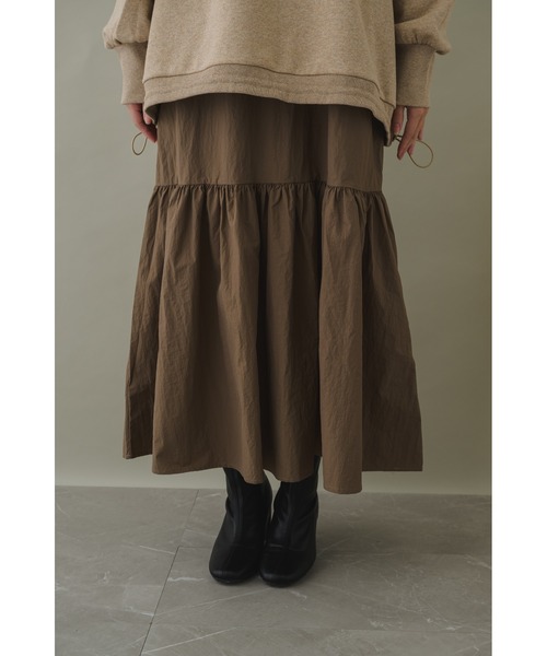 KATHARINE ROSS(キャサリンロス)の「【KATHARINE ROSS】スウェットドッキングドロストワンピース(ワンピース・レディース・チャコールグレー/モカ・MEDIUM)」の13枚目の写真