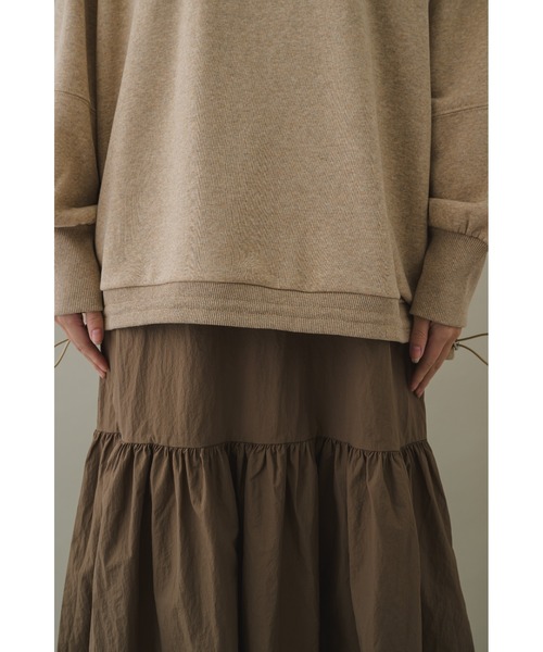 KATHARINE ROSS(キャサリンロス)の「【KATHARINE ROSS】スウェットドッキングドロストワンピース(ワンピース・レディース・チャコールグレー/モカ・MEDIUM)」の19枚目の写真
