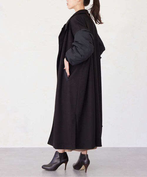 Chez toi（シェトワ）の「袖ファイバーダウンスタンドネックコート（その他アウター・レディース・アイボリー/カーキ/ブラック・FREE）」の11枚目の写真