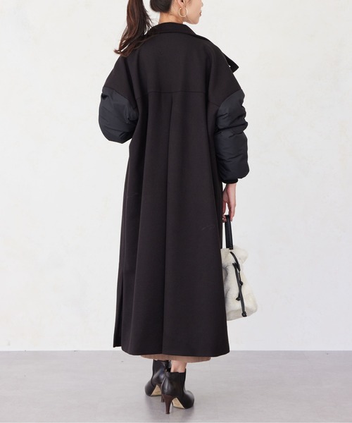 Chez toi（シェトワ）の「袖ファイバーダウンスタンドネックコート（その他アウター・レディース・アイボリー/カーキ/ブラック・FREE）」の12枚目の写真