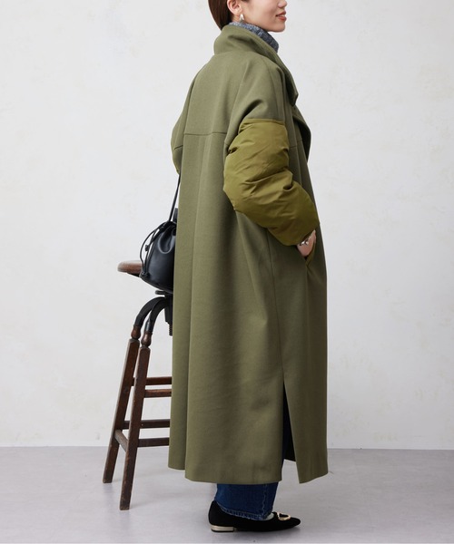 Chez toi（シェトワ）の「袖ファイバーダウンスタンドネックコート（その他アウター・レディース・アイボリー/カーキ/ブラック・FREE）」の20枚目の写真
