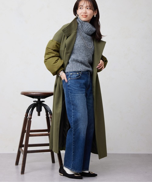 Chez toi（シェトワ）の「袖ファイバーダウンスタンドネックコート（その他アウター・レディース・アイボリー/カーキ/ブラック・FREE）」の21枚目の写真