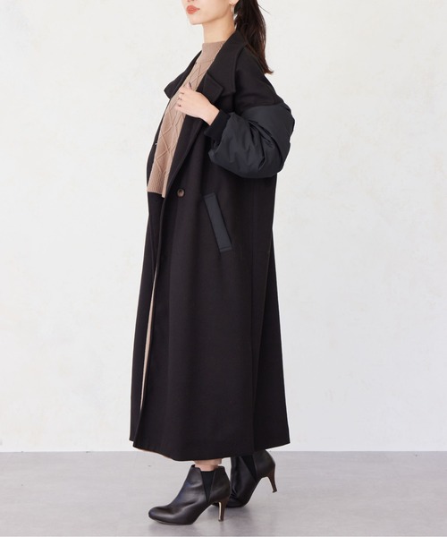 Chez toi（シェトワ）の「袖ファイバーダウンスタンドネックコート（その他アウター・レディース・アイボリー/カーキ/ブラック・FREE）」の13枚目の写真