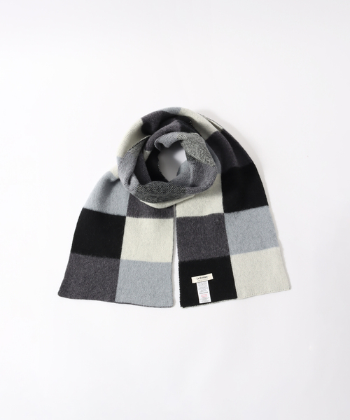 EDIFICE(エディフィス)の「【Le Bonnet / ル ボネ】Muffler Scarf Brock Pattern(マフラー・メンズ・ブラウン/ブラック/ブルー系その他・FREE)」の1枚目の写真