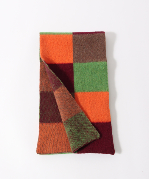 EDIFICE(エディフィス)の「【Le Bonnet / ル ボネ】Muffler Scarf Brock Pattern(マフラー・メンズ・ブラウン/ブラック/ブルー系その他・FREE)」の5枚目の写真