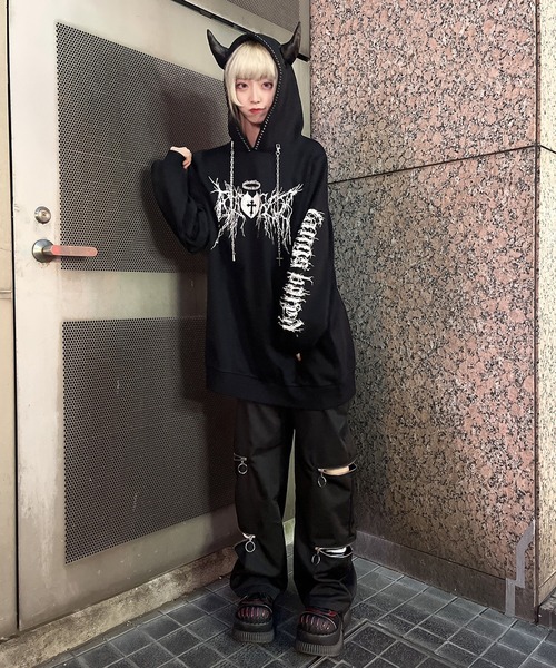 DARRDY（ダーディー）の「【DARRDY/ダーディー】デビルツノ付きフード