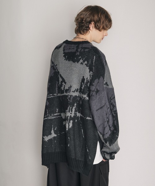 CTHY（シティ）の「モヘアライクグラフィックジャガードニットプル 