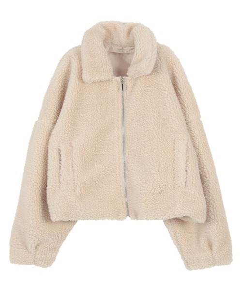 KOBE LETTUCE（コウベレタス）の「襟取り外し可能 2wayボアコート（その他アウター・レディース・チャコール/アイボリー/ブラウン・M）」の10枚目の写真