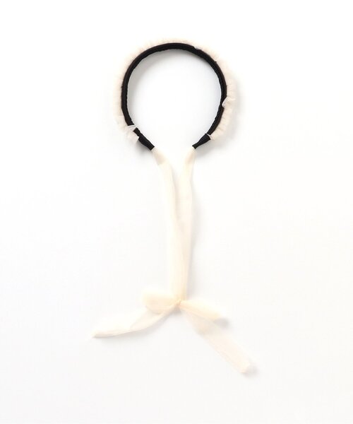 apres les cours（アプレレクール）の「チュールリボンカチューシャ（カチューシャ・キッズ・ラベンダー/アイボリー・FREE）」の9枚目の写真