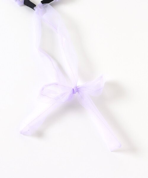 apres les cours（アプレレクール）の「チュールリボンカチューシャ（カチューシャ・キッズ・ラベンダー/アイボリー・FREE）」の5枚目の写真