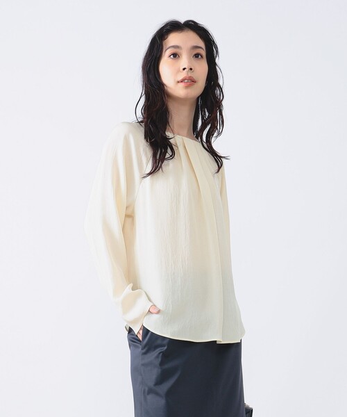 【美品】 Demi-Luxe BEAMS ギャザーネック ブラウス Demi-Luxe BEAMS（デミルクス ビームス）の「Demi-Luxe BEAMS
