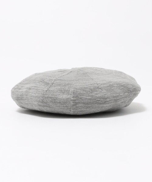 SUBLIME（サブライム）の「SUBLIME: コットン リネン ハイゲージベレー帽（ハンチング/ベレー帽・メンズ・グレー/ベージュ/ブラック・ONE SIZE）」の4枚目の写真